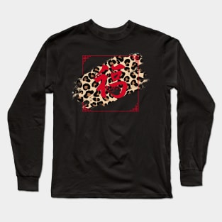 Leopard Brush Calligraphy Chinese New Year 2023 Long Sleeve T-Shirt